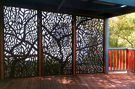 outdoor screen house metal panels|decorative metal privacy screen panels.